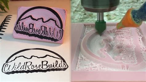 rubber stamp with cnc|custom v carved rubber stamp.